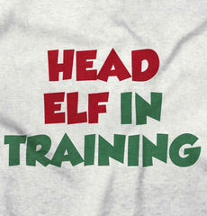 Head Elf Training Infant Toddler T Shirt-Direct To Garment Print-Brisco Baby