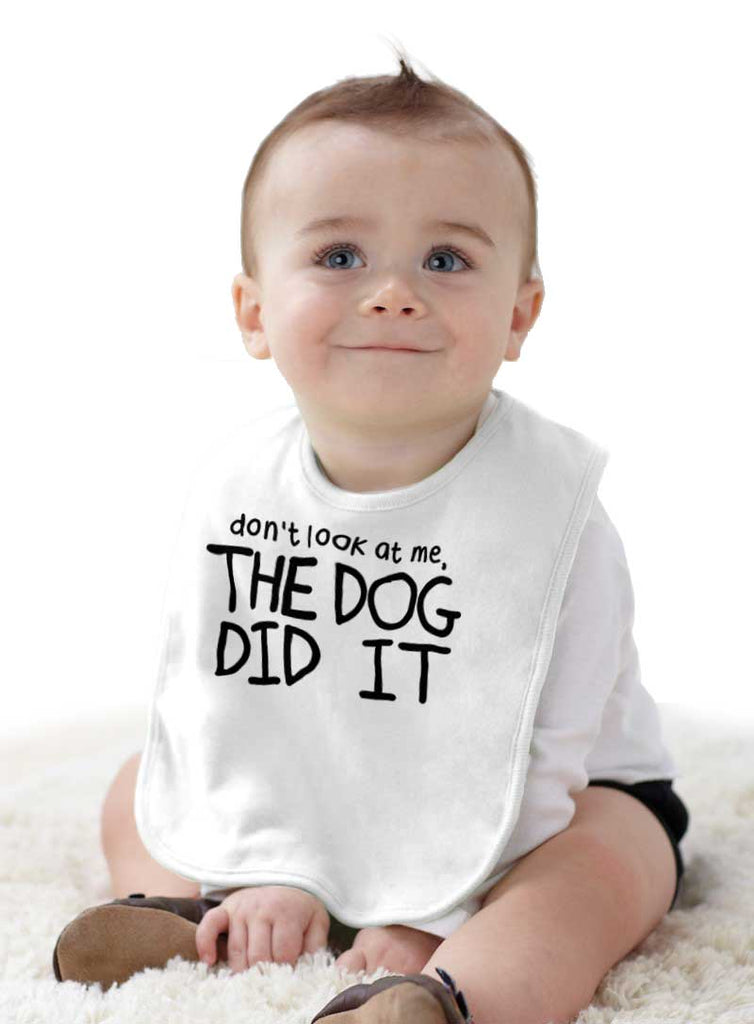Dog Did It Infant Baby Bib-Direct To Garment Print-Brisco Baby