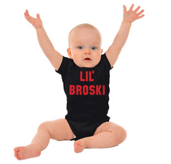 Lil' Broski Romper Bodysuit-Direct To Garment Print-Brisco Baby