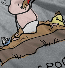 Eating Sand Infant Toddler T Shirt-Direct To Garment Print-Brisco Baby