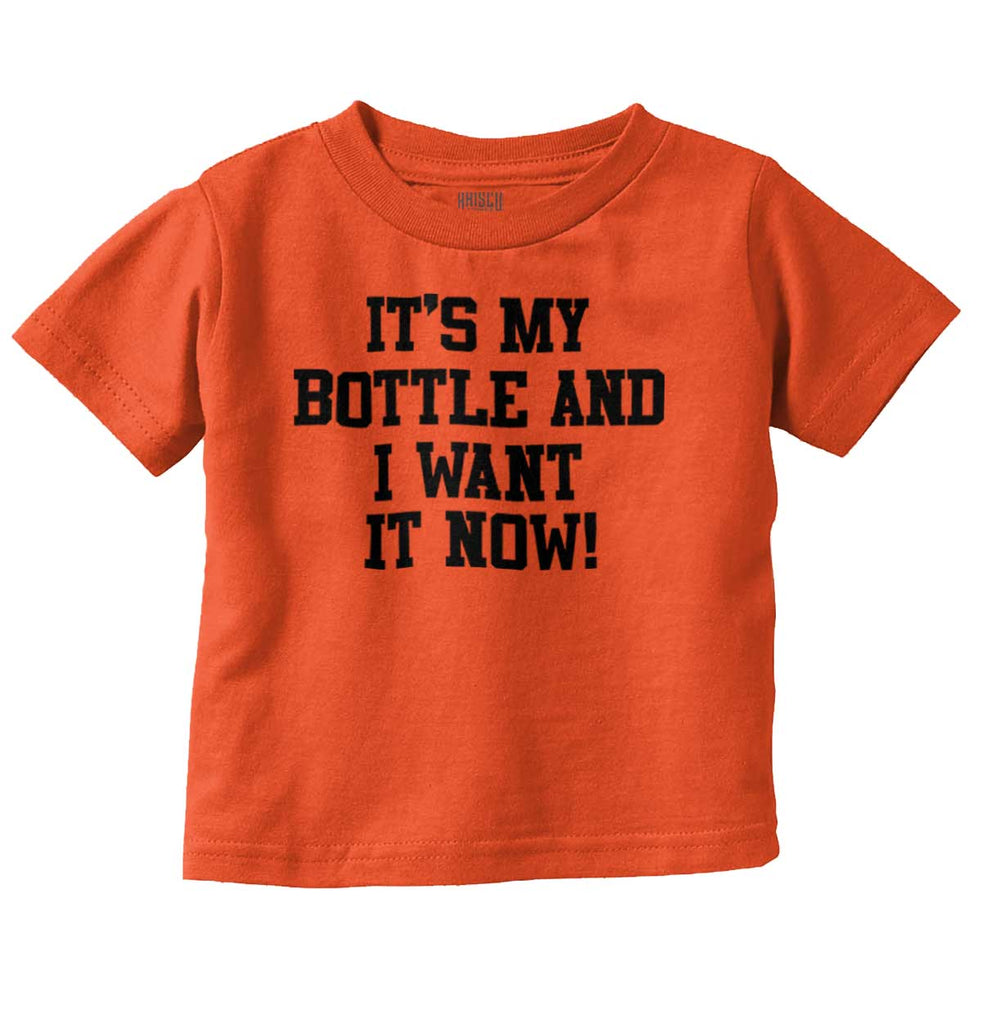 I Want It Now Infant Toddler T Shirt-Direct To Garment Print-Brisco Baby