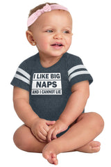 Big Naps Football Romper Bodysuit-Direct To Garment Print-Brisco Baby