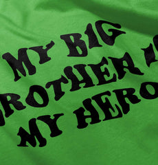 My Big Brother Is My Hero Romper Bodysuit-Direct To Garment Print-Brisco Baby