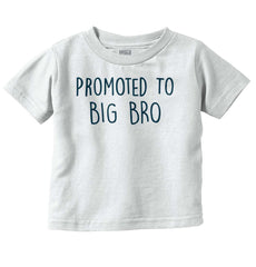 Promoted To Big Bro Infant Toddler T Shirt-Direct To Garment Print-Brisco Baby
