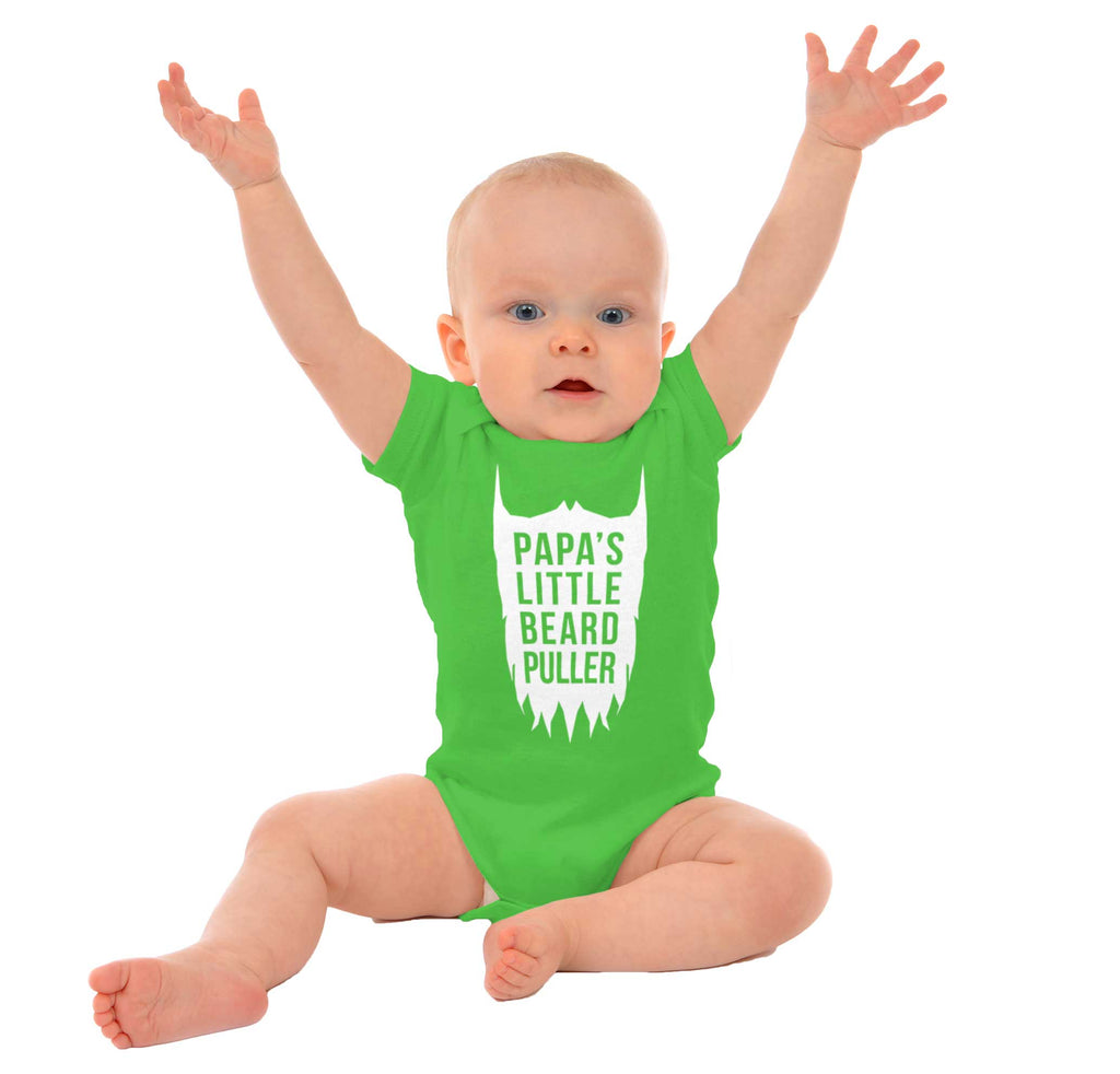 Papa's Little Bread Puller Romper Bodysuit-Direct To Garment Print-Brisco Baby