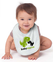 Babysaurus Rex Infant Baby Bib-Direct To Garment Print-Brisco Baby