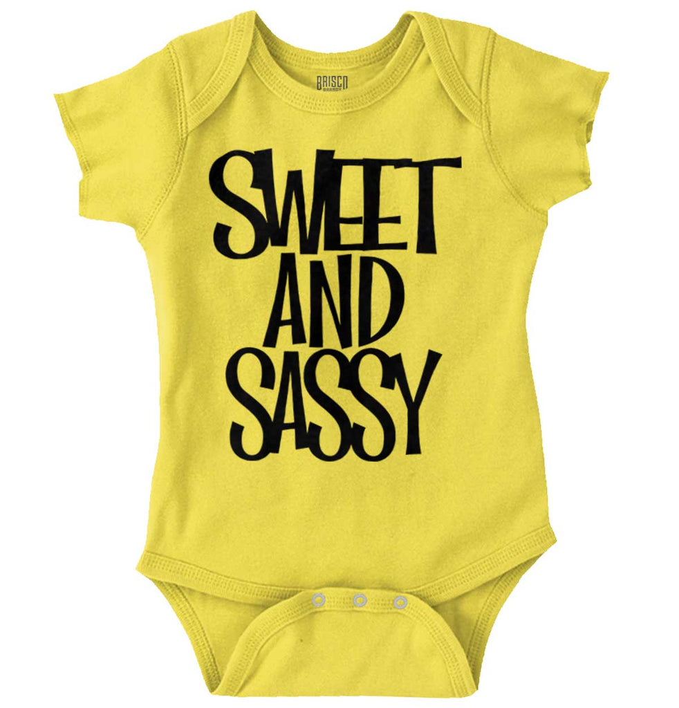 Sweet and Sassy Romper Bodysuit-Direct To Garment Print-Brisco Baby