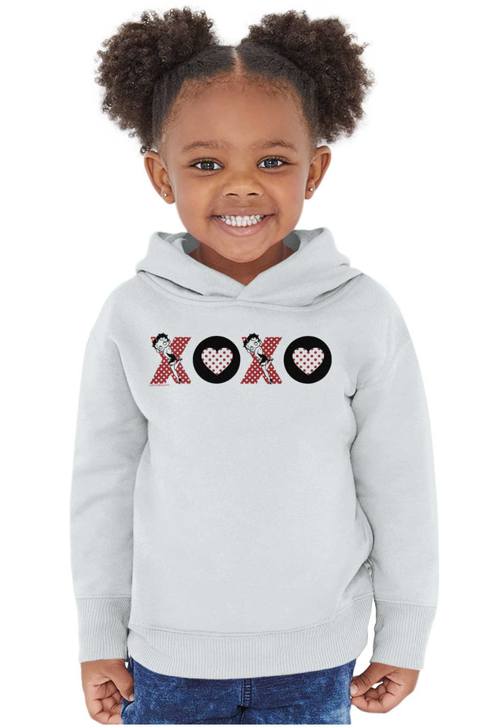 XOXO Toddler Pullover Hoodie-Direct To Garment Print-Brisco Baby
