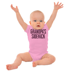 Grandpa's Sidekick Romper Bodysuit-Direct To Garment Print-Brisco Baby