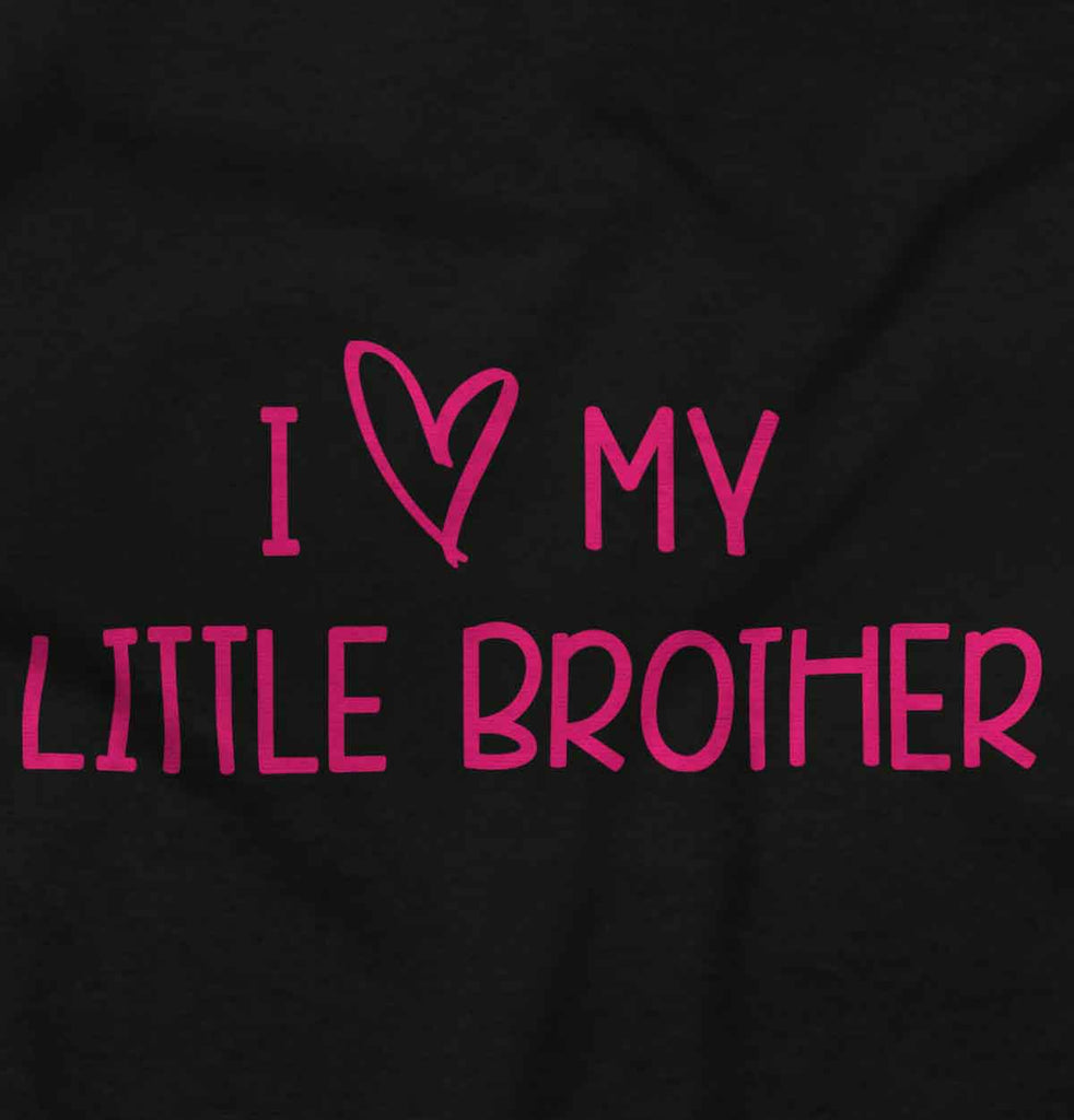 I Love My Little Brother Infant Baby Bib-Direct To Garment Print-Brisco Baby