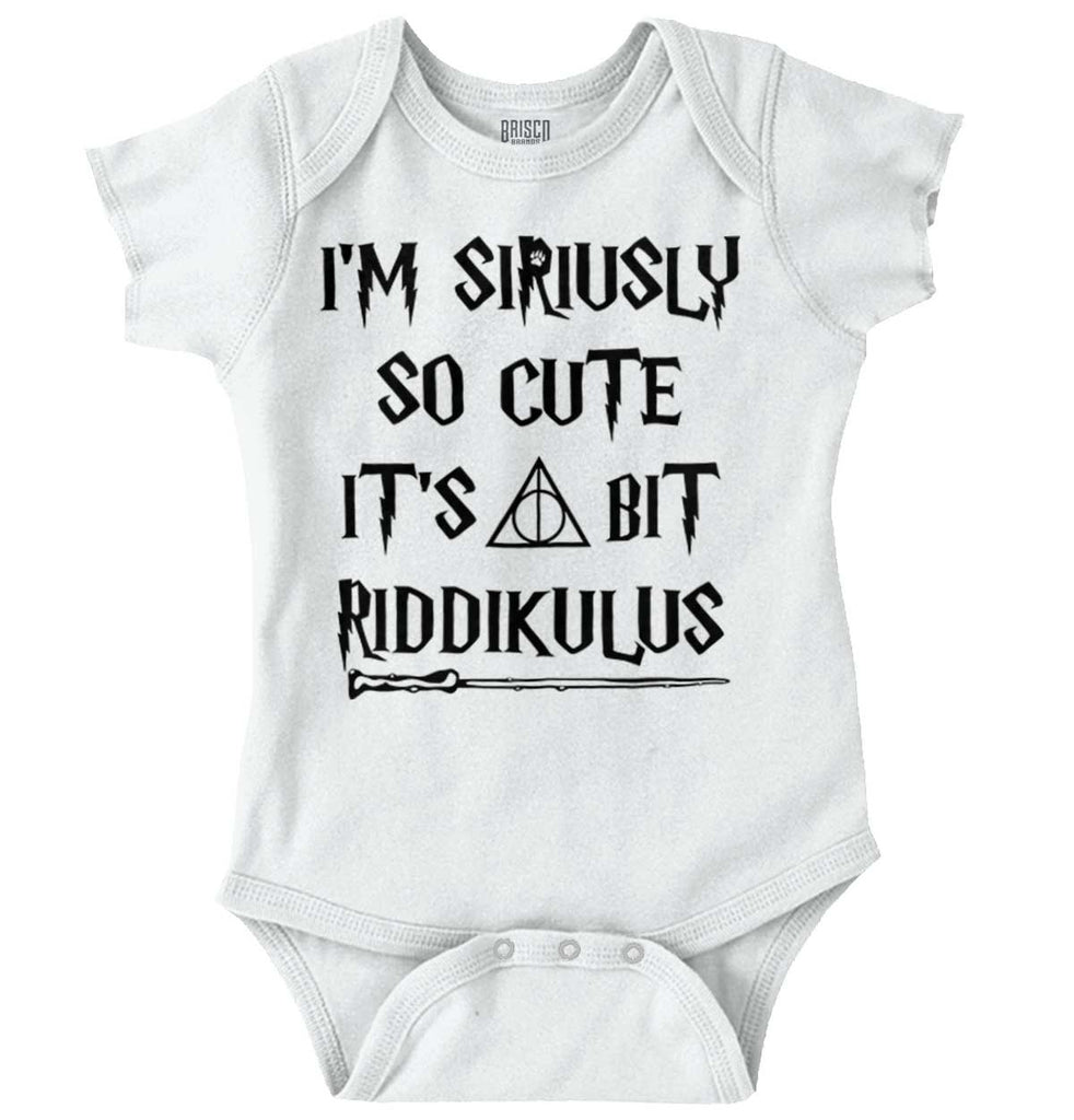 Seriusly Cute Romper Bodysuit-Direct To Garment Print-Brisco Baby