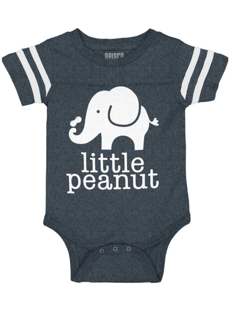 Elephant Peanut Football Romper Bodysuit-Direct To Garment Print-Brisco Baby