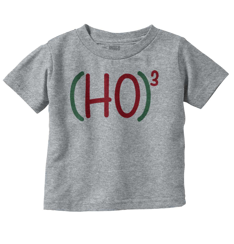 Ho Ho Ho Infant Toddler T Shirt-Direct To Garment Print-Brisco Baby