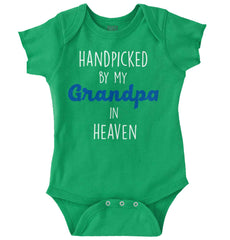 Handpicked By Grandpa Romper Bodysuit-Direct To Garment Print-Brisco Baby