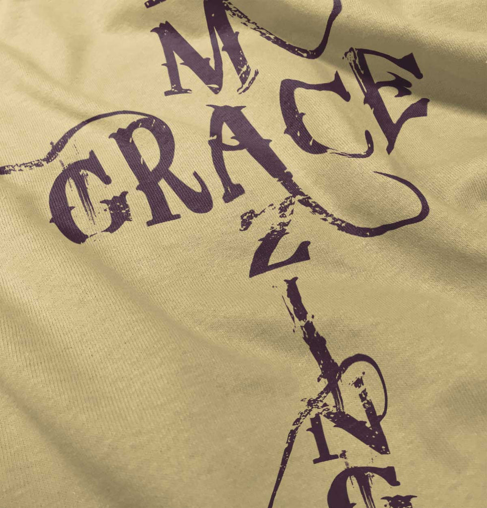 Amazing Grace Script Romper Bodysuit-Direct To Garment Print-Brisco Baby