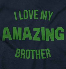 I Love My Amazing Brother Romper Bodysuit-Direct To Garment Print-Brisco Baby