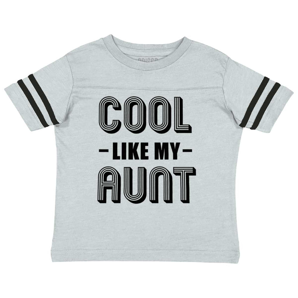 Aunt is Single Toddler Football Jersey Tee-Direct To Garment Print-Brisco Baby