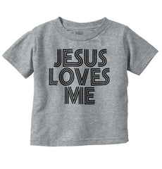 Christ Loves Me Infant Toddler T Shirt-Direct To Garment Print-Brisco Baby