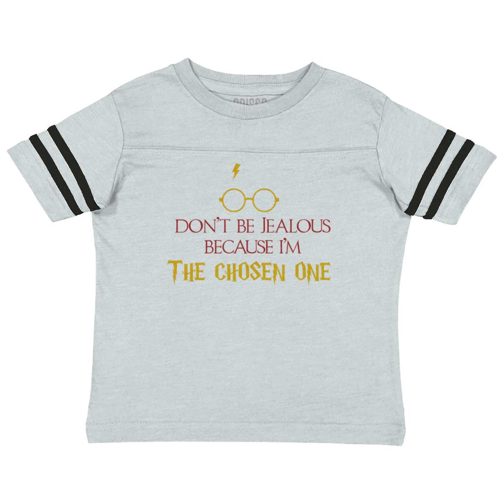 Jealous Of Chosen One Toddler Football Jersey Tee-Direct To Garment Print-Brisco Baby