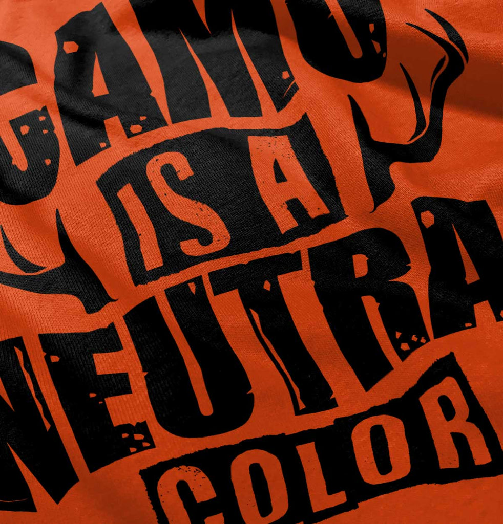 Camo Is A Neutral Color Romper Bodysuit-Direct To Garment Print-Brisco Baby