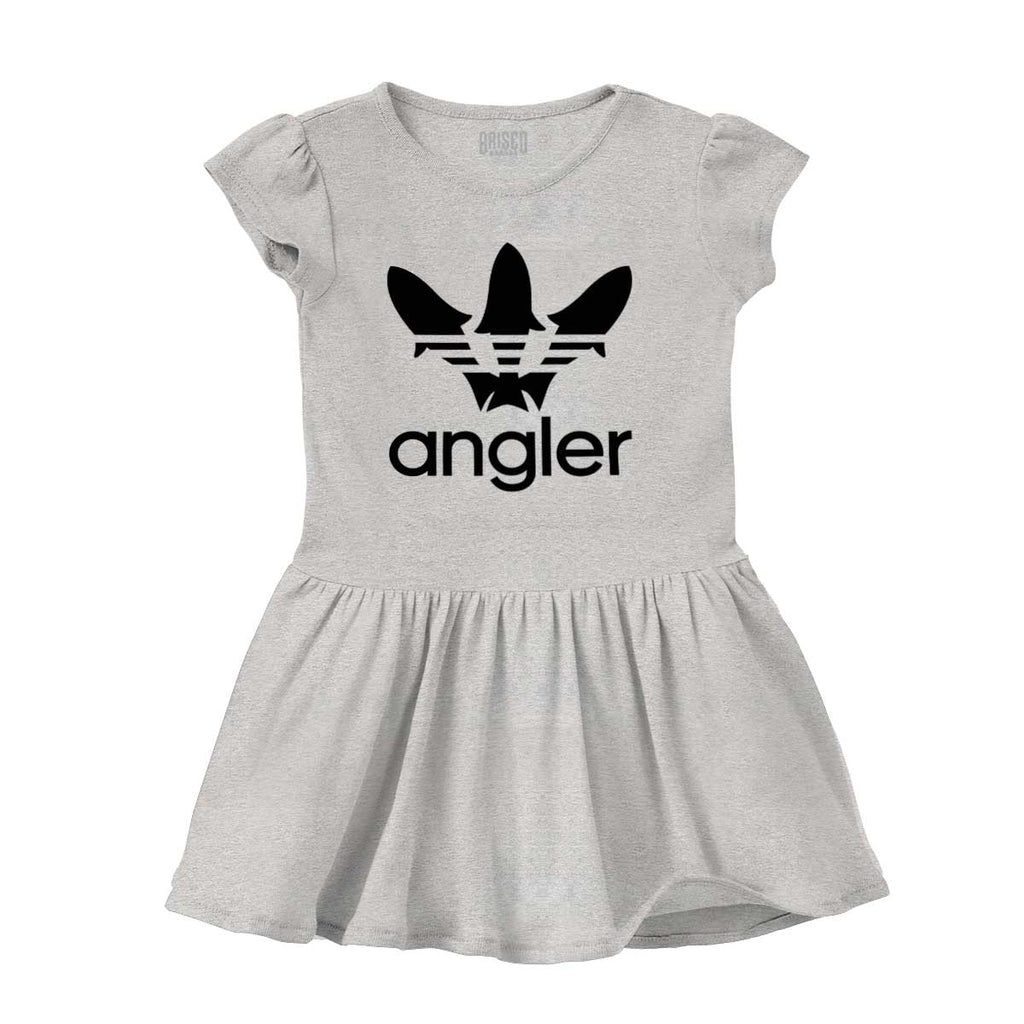 Angler Toddler Rib Dress-Direct To Garment Print-Brisco Baby