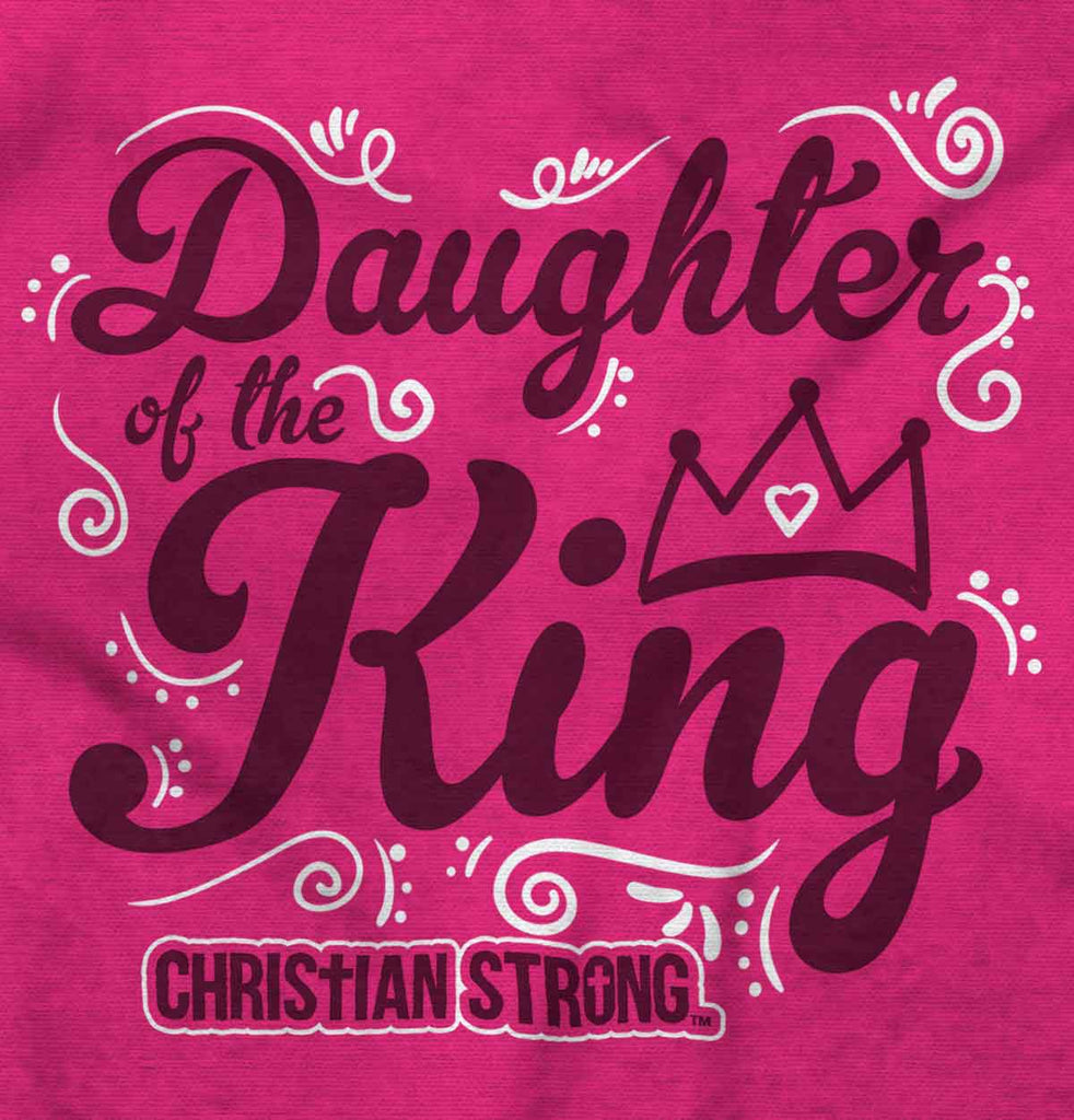Daughter Of The King Toddler Ruffle Bottom Tee-Direct To Garment Print-Brisco Baby