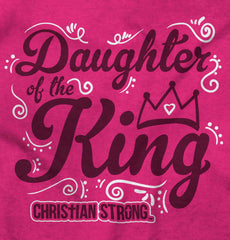 Daughter Of The King Toddler Ruffle Bottom Tee-Direct To Garment Print-Brisco Baby
