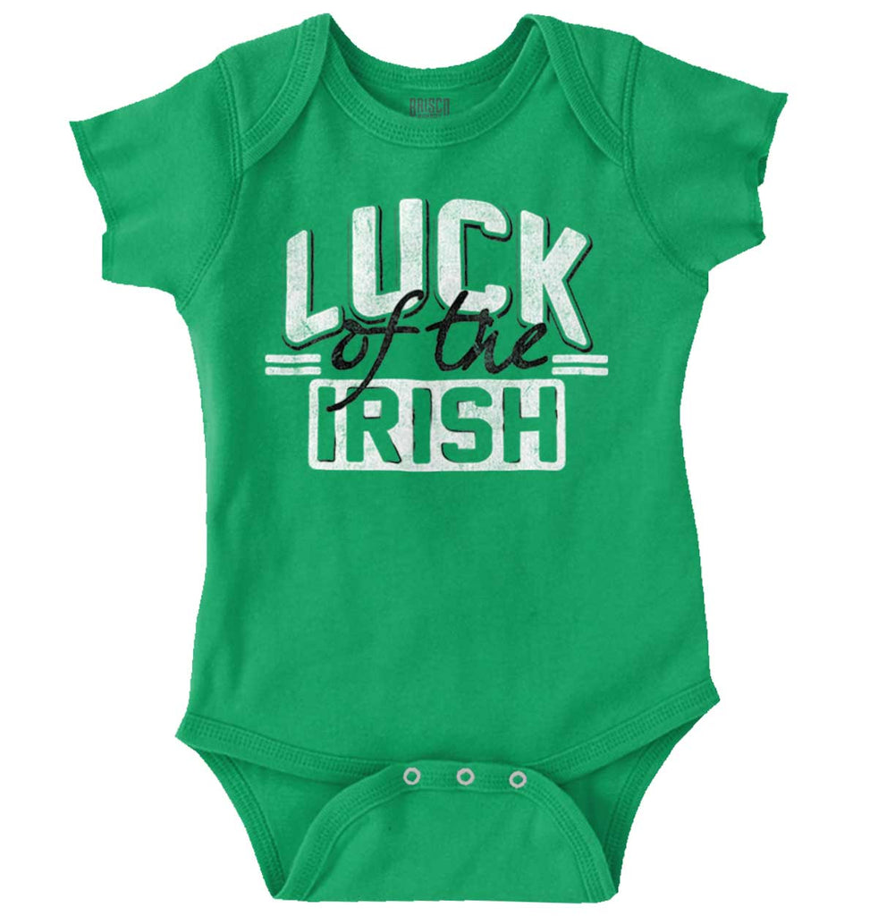 Luck Of The Irish Romper Bodysuit-Direct To Garment Print-Brisco Baby