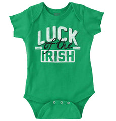 Luck Of The Irish Romper Bodysuit-Direct To Garment Print-Brisco Baby