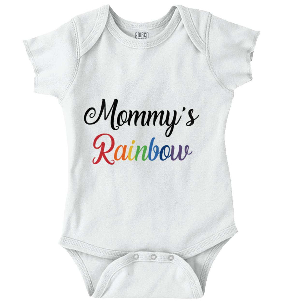 Mommy's Rainbow Romper Bodysuit-Direct To Garment Print-Brisco Baby