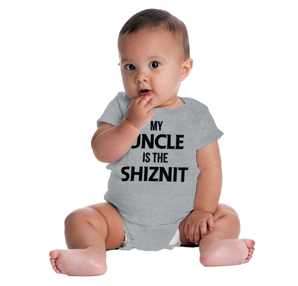 Uncle Shiznit Romper Bodysuit-Direct To Garment Print-Brisco Baby