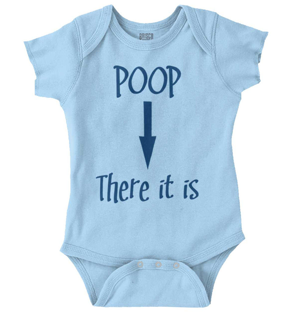 Poop There It Is Romper Bodysuit-Direct To Garment Print-Brisco Baby