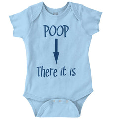 Poop There It Is Romper Bodysuit-Direct To Garment Print-Brisco Baby