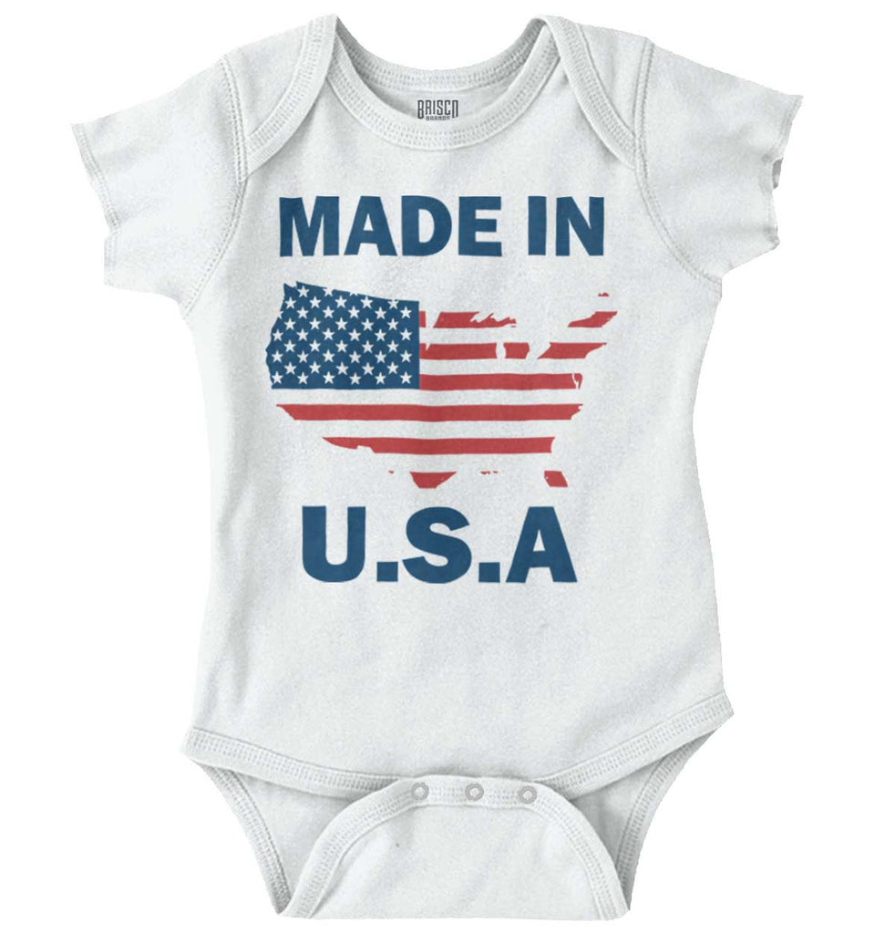 Made in USA Romper Bodysuit-Direct To Garment Print-Brisco Baby