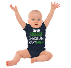 Coolest Christian Baby Romper Bodysuit-Direct To Garment Print-Brisco Baby