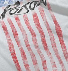 Poison Flag Infant Baby Bib-Direct To Garment Print-Brisco Baby