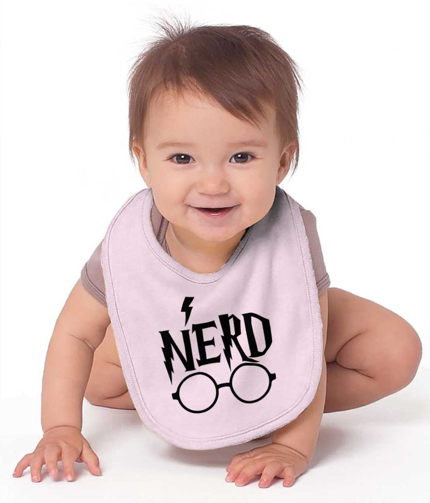 Nerd Harry Potter Infant Baby Bib-Direct To Garment Print-Brisco Baby