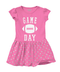 Game Day Baby Polka Dot Skirt Dress-Direct To Garment Print-Brisco Baby