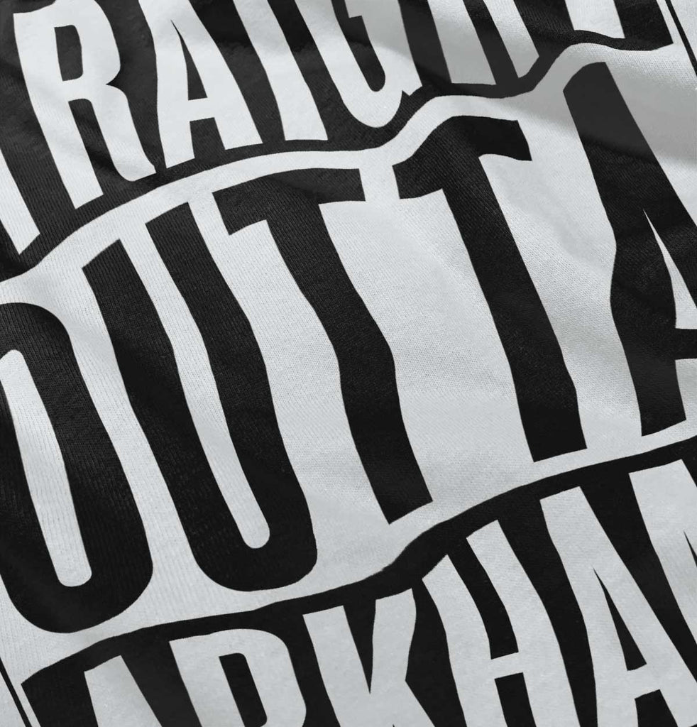 Straight Outta Arkham Romper Bodysuit-Direct To Garment Print-Brisco Baby