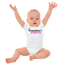 Grandma's Princess Romper Bodysuit-Direct To Garment Print-Brisco Baby