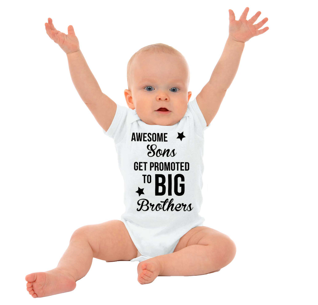 Awesome Sons Promoted Romper Bodysuit-Direct To Garment Print-Brisco Baby