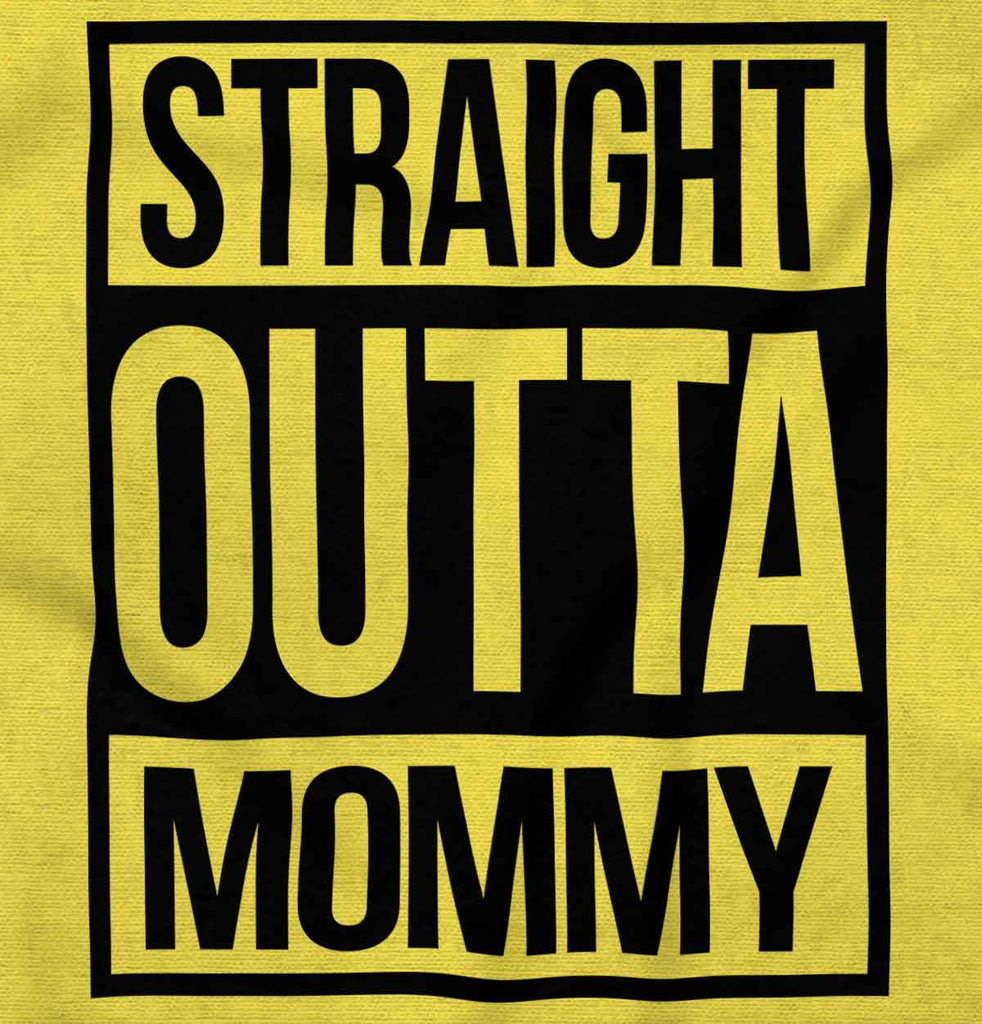 Straight Outta Mommy Romper Bodysuit-Direct To Garment Print-Brisco Baby