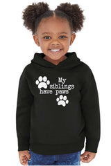 Siblings have paws Toddler Pullover Hoodie-Direct To Garment Print-Brisco Baby