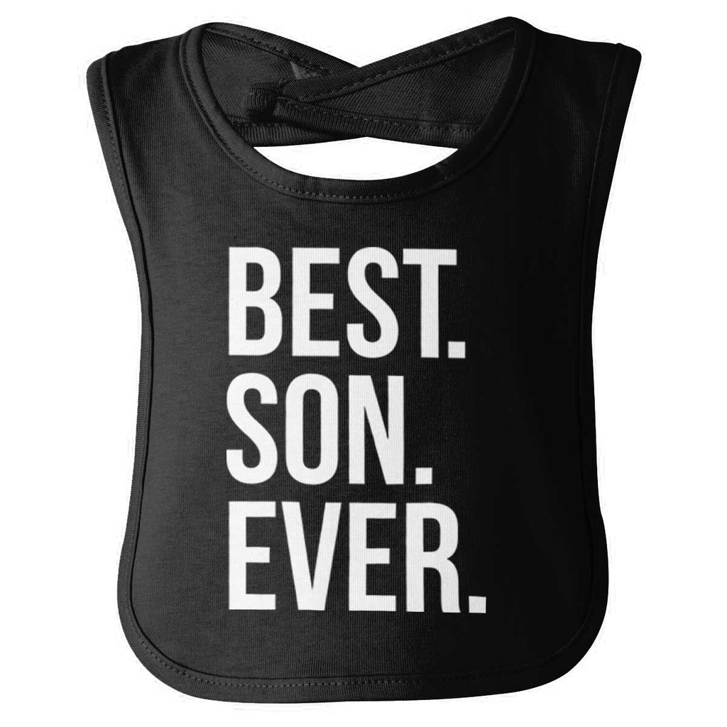 Best Son Ever Infant Baby Bib-Direct To Garment Print-Brisco Baby
