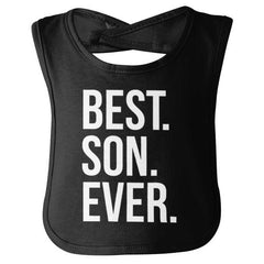 Best Son Ever Infant Baby Bib-Direct To Garment Print-Brisco Baby