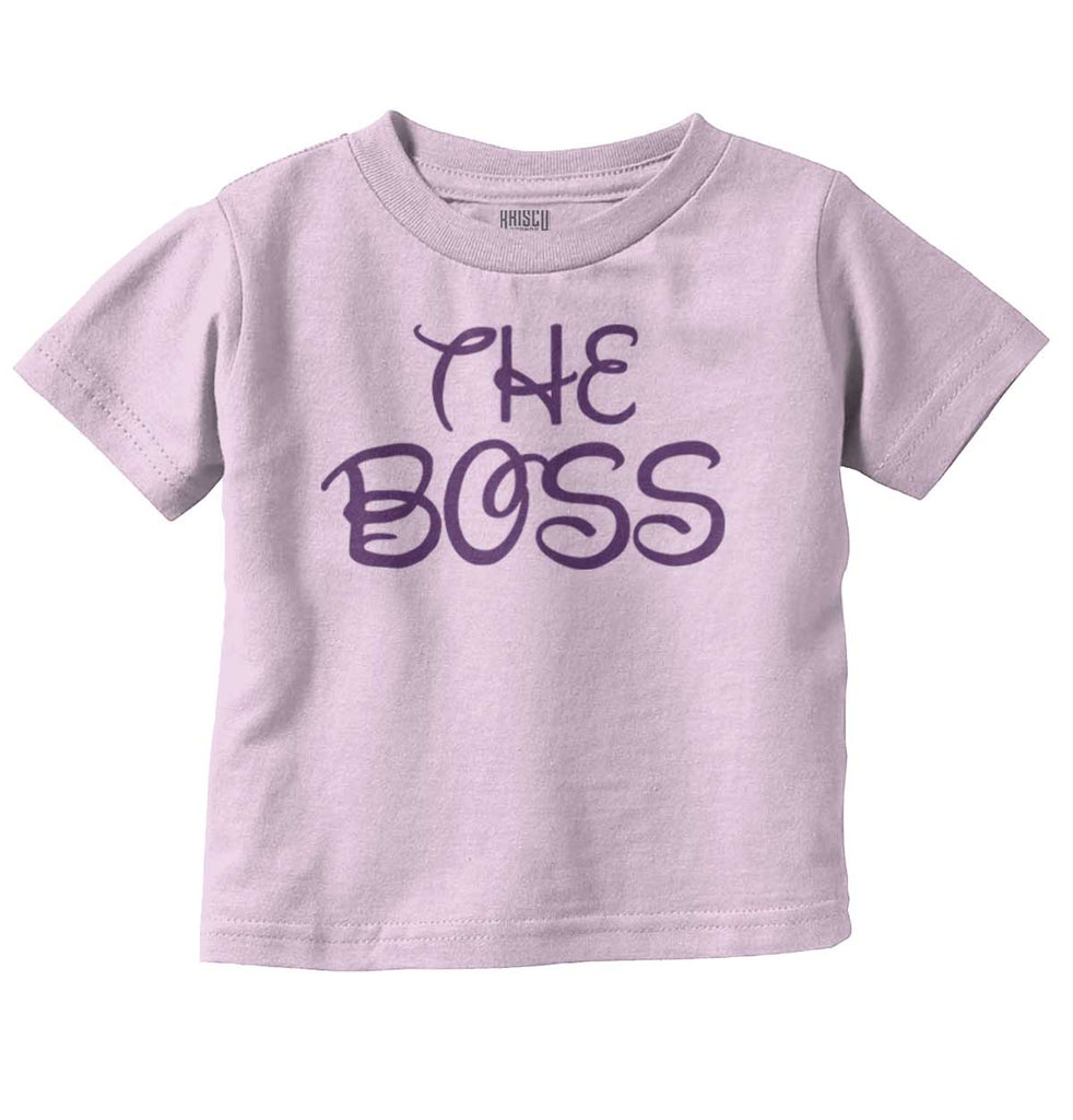The Boss Infant Toddler T Shirt-Direct To Garment Print-Brisco Baby
