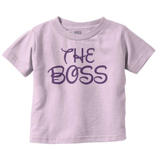 The Boss Infant Toddler T Shirt-Direct To Garment Print-Brisco Baby