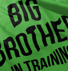 Big Brother In Training Romper Bodysuit-Direct To Garment Print-Brisco Baby