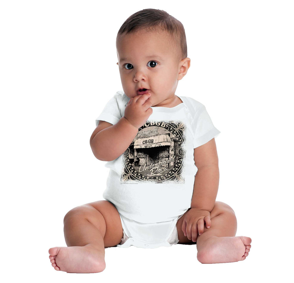 CBGB Photo Romper Bodysuit-Direct To Garment Print-Brisco Baby