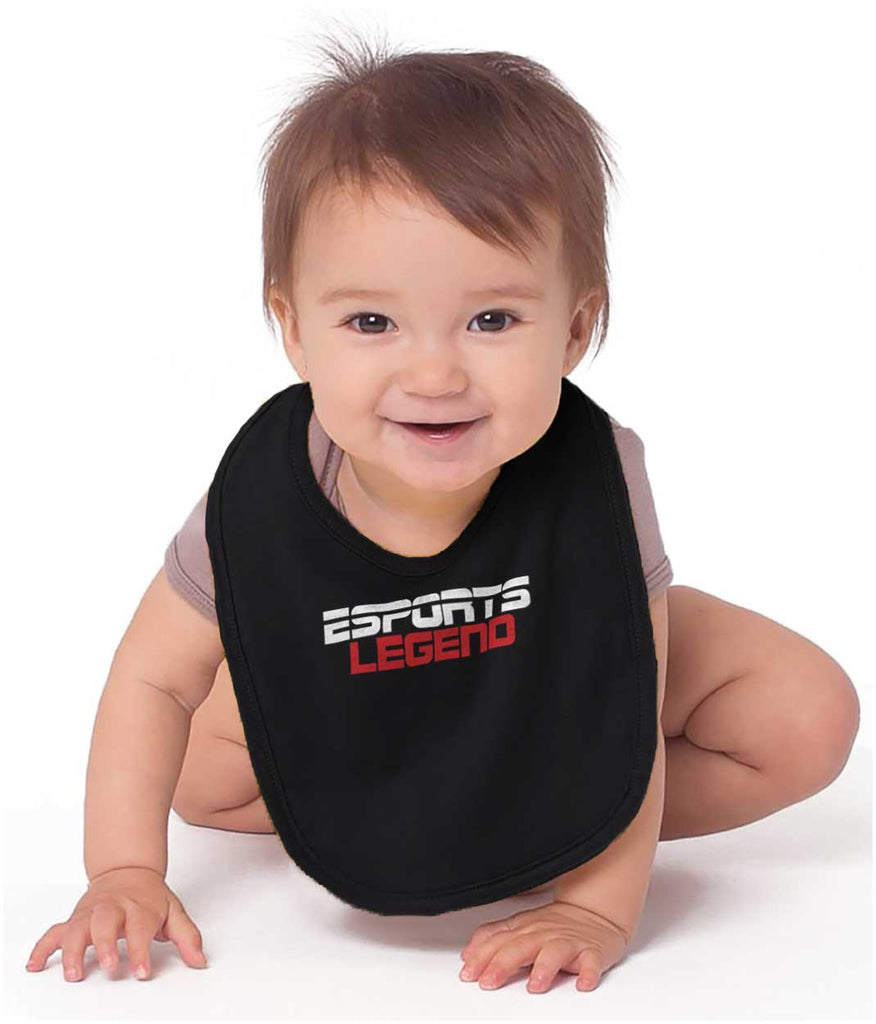 Sports Legend Professional Gamer Infant Baby Bib-Direct To Garment Print-Brisco Baby